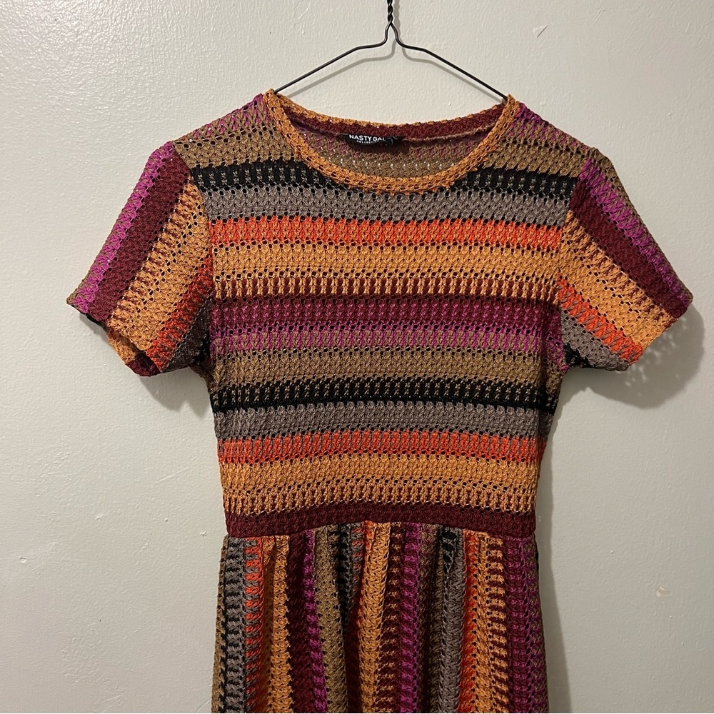 LIKE NEW Nasty Gal Stripe One Maxi Dress